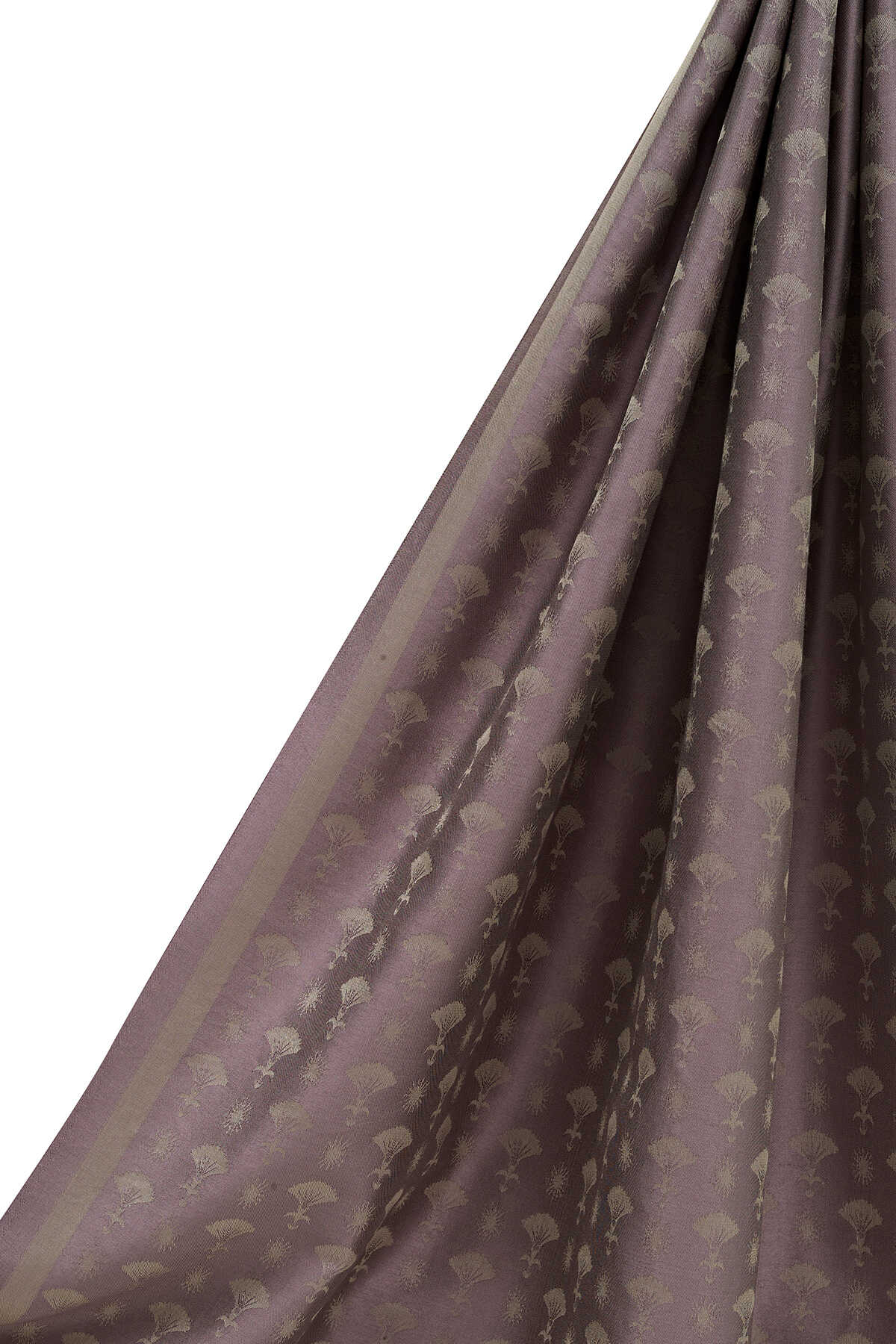 Karanfil Monogram Lila İpek Şal 70x200