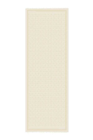 Karanfil Monogram Natural İpek Şal 68x200