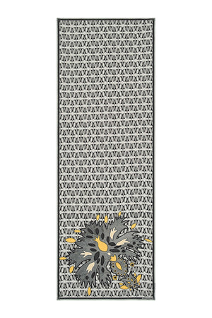 Karanfil-S Gri Floş Viskon Şal 70x210