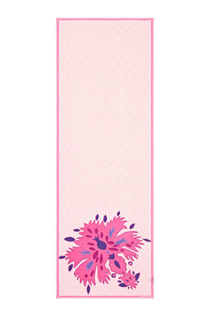 Karanfil-S Pembe Floş Viskon Şal 70x210