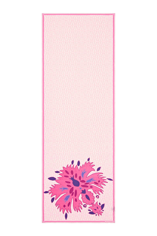 Karanfil-S Pembe Floş Viskon Şal 70x210