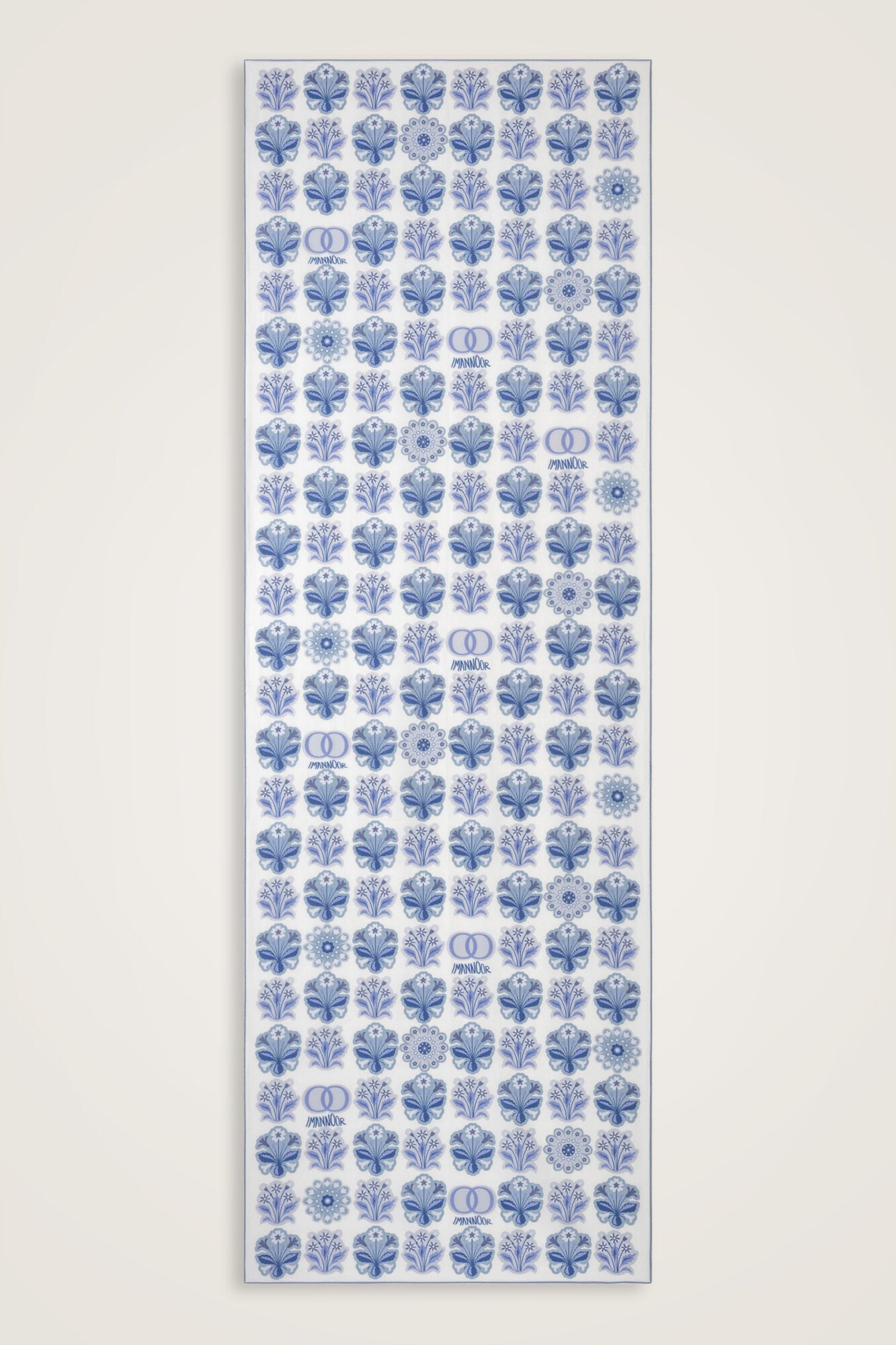 Kır Çiçeği Denim Pamuk İpek Şal 70x210