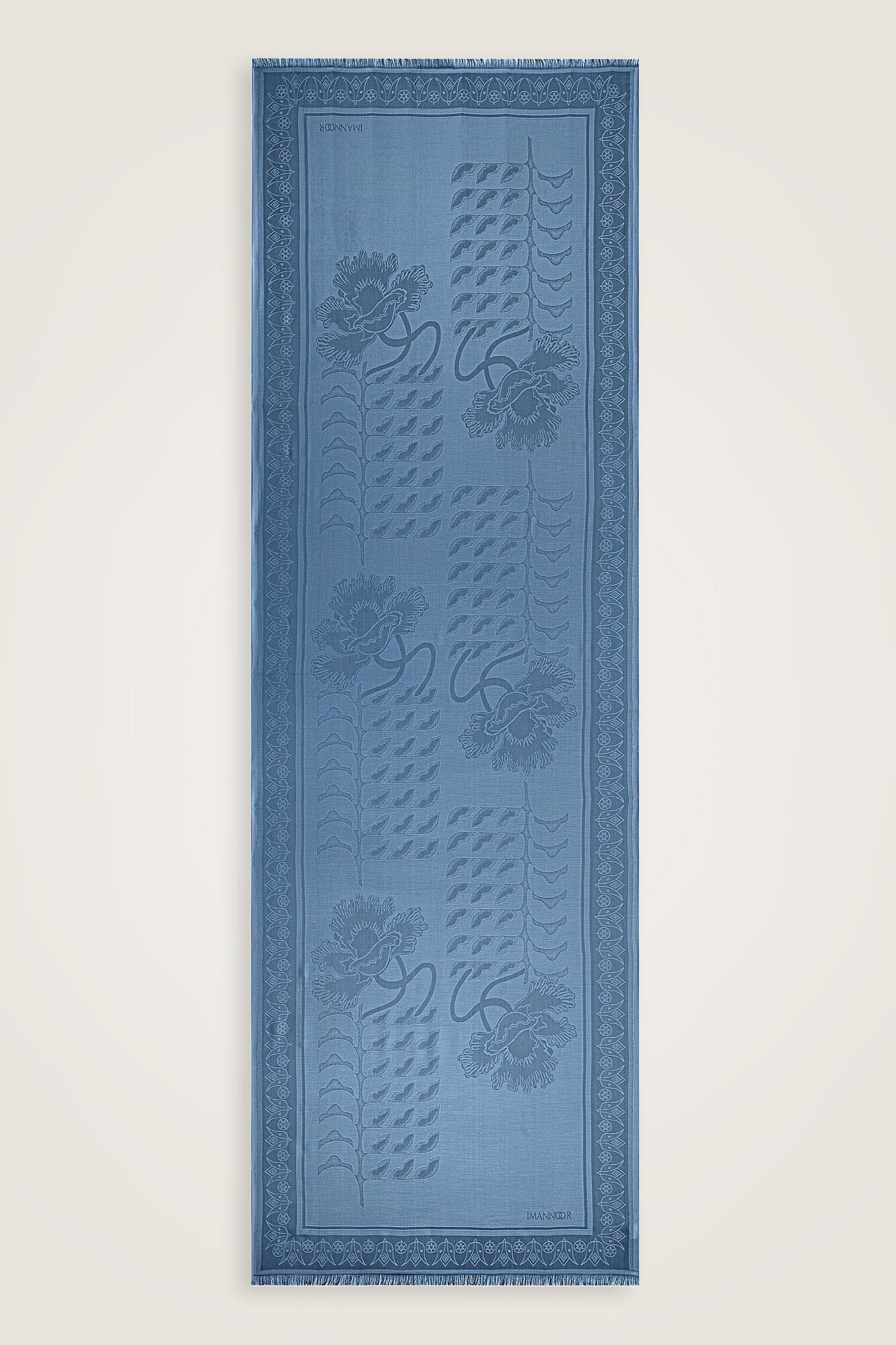 Kufi Denim Modal İpek Şal 70x200