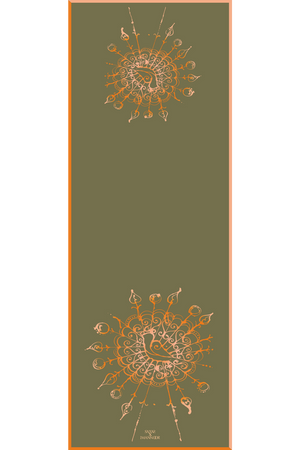 Kuş Sepeti Yeşil İpek Şal 80x200