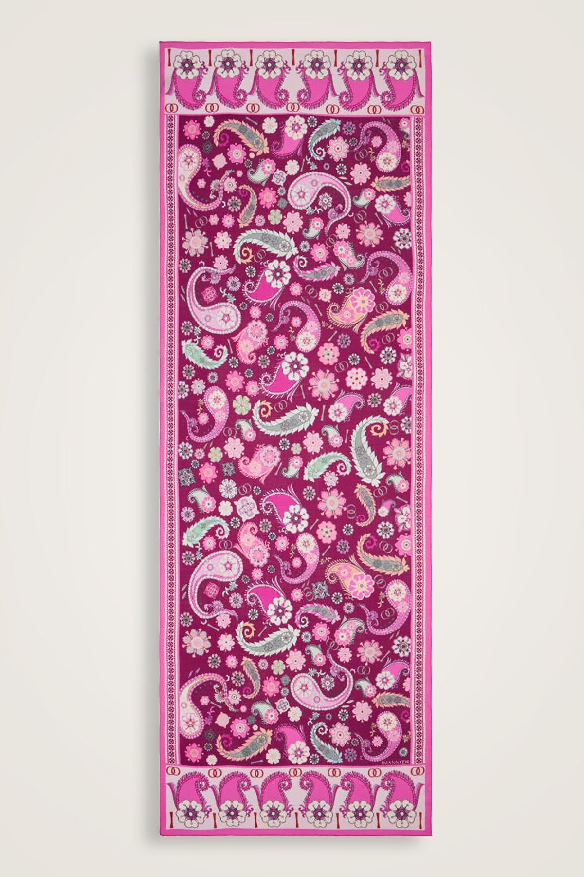 Lahor Pembe Yün Şal 70x210