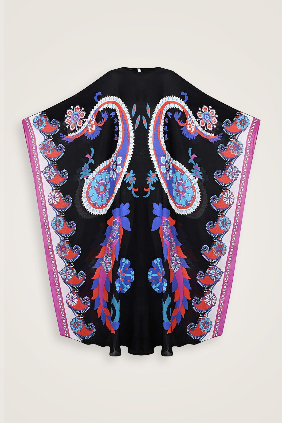 Lahor Siyah İpek Kaftan