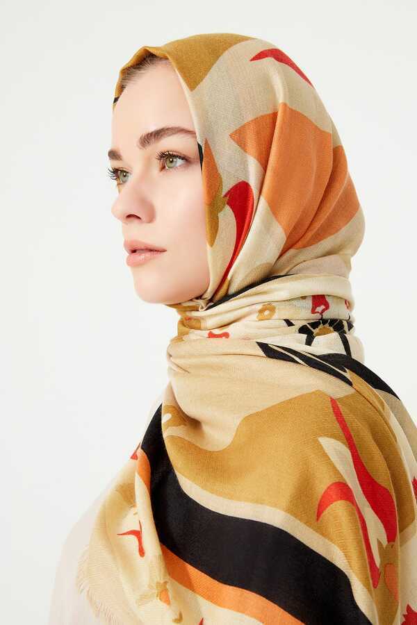 Lale Vizon Kaşmir İpek Şal 100x200