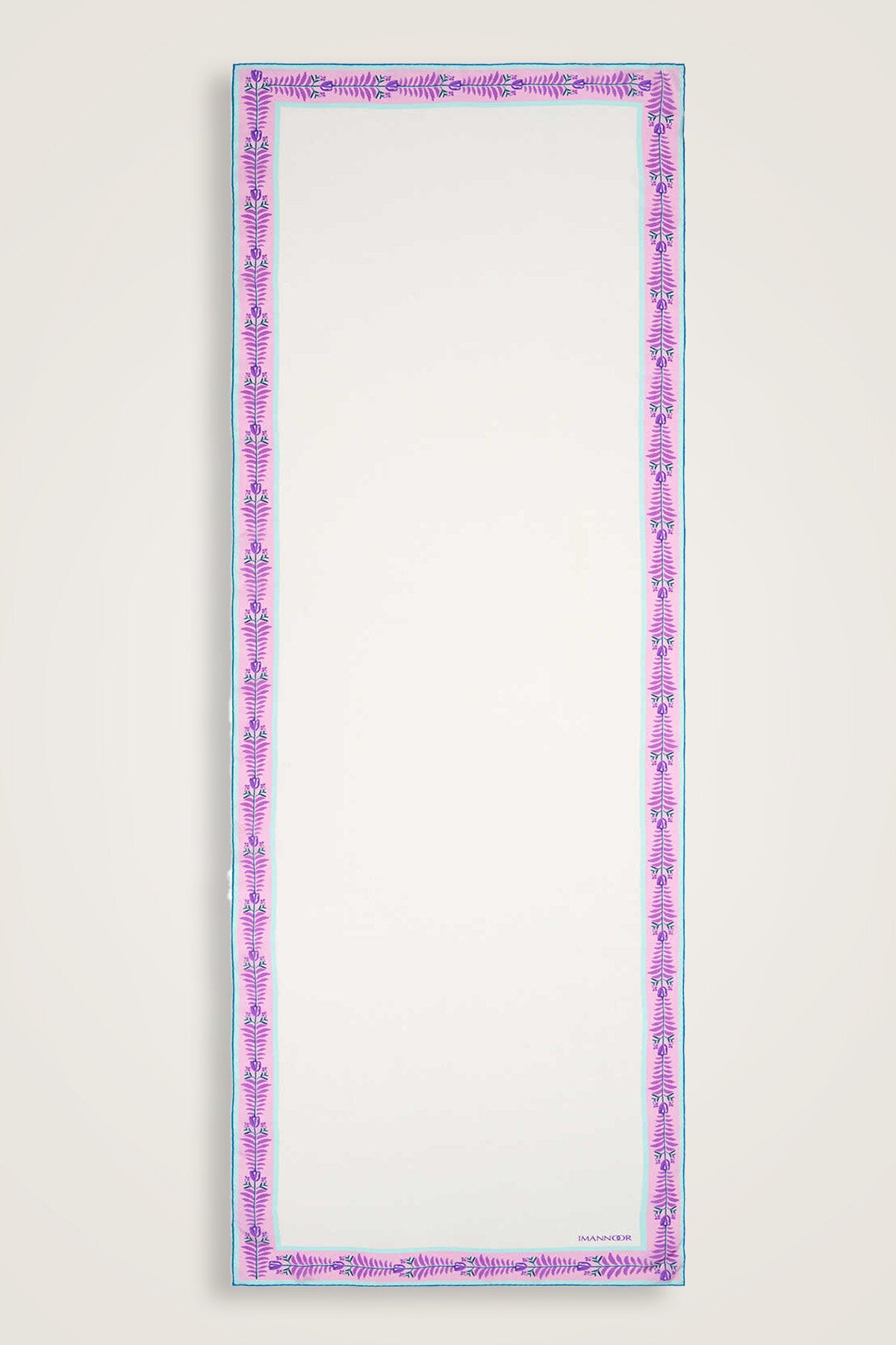 Lalenoor Pembe Krep İpek Şal 70x200