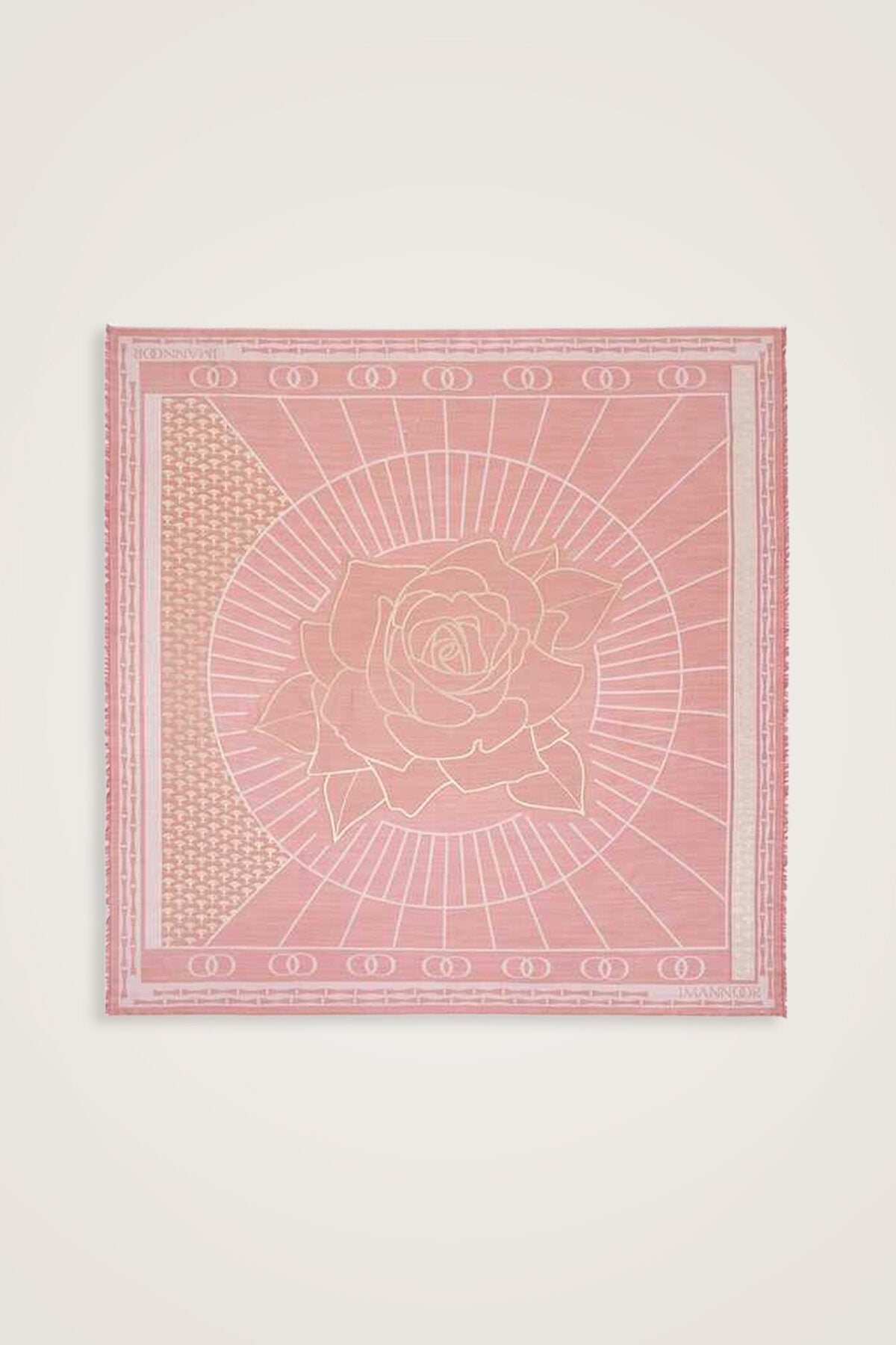 Leyla Simli Açık Pembe İpekEşarp 140x140