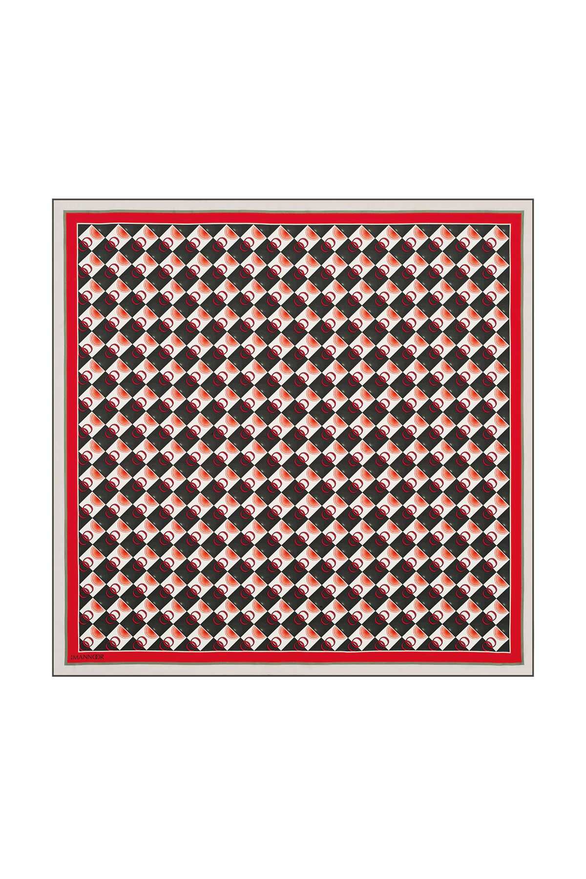 Logo Kare Haki Tivil İpek Eşarp 90x90