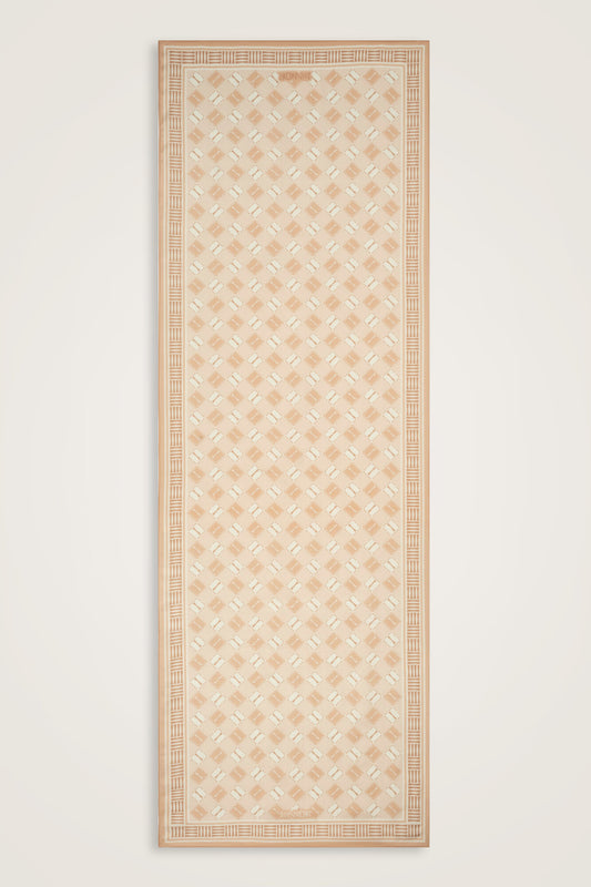 Marka İ Bej Pamuk Floş Şal 70x210