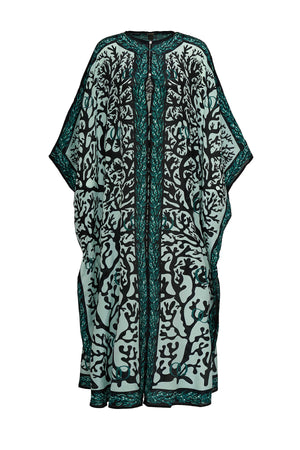 Mercan Mint İpek Abaya