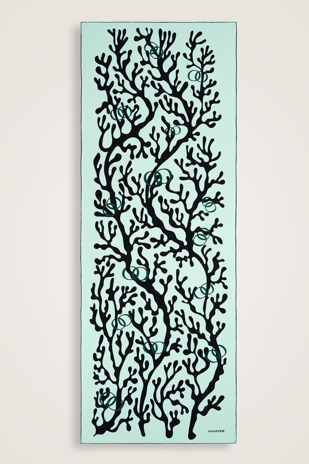Mercan Nane Krep İpek Şal 70x200