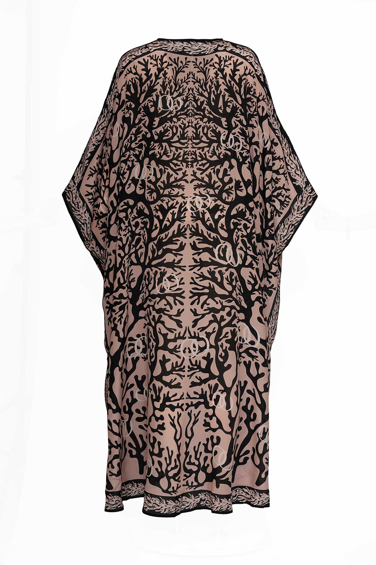 Mercan Pudra İpek Abaya