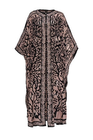 Mercan Pudra İpek Abaya