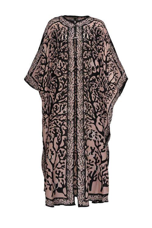 Mercan Pudra İpek Abaya