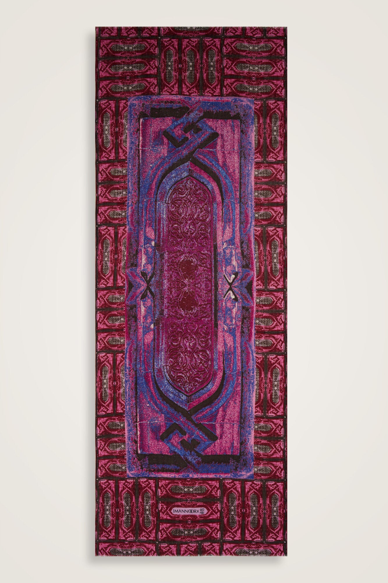Minber Koyu Pembe Yün Şal 70x210