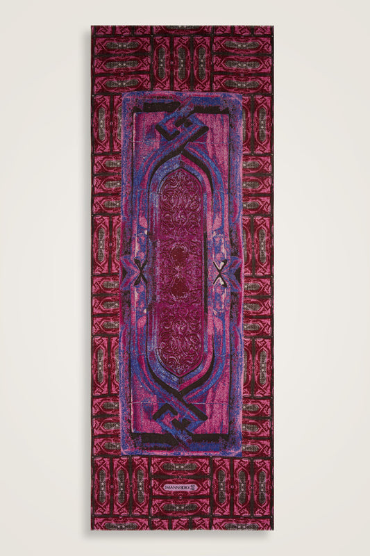 Minber Koyu Pembe Yün Şal 70x210
