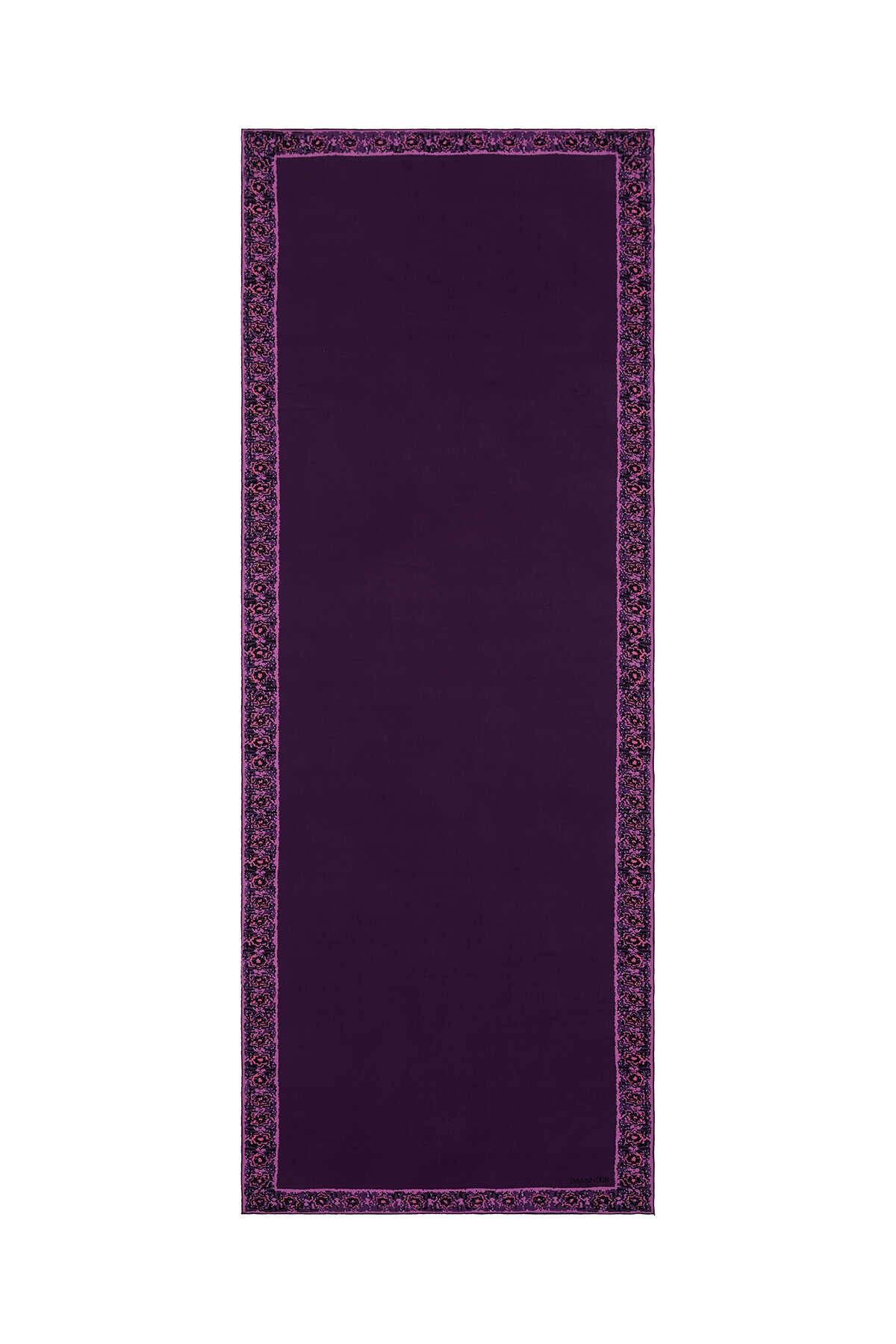 Mini Mozaik Mor Krep İpek Şal 80x210