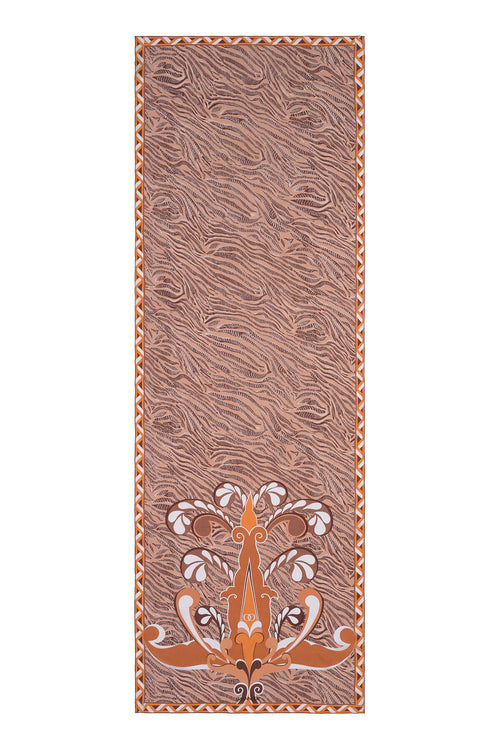 Mızrak Vizon Krep İpek Kaftan Şalı 80x210