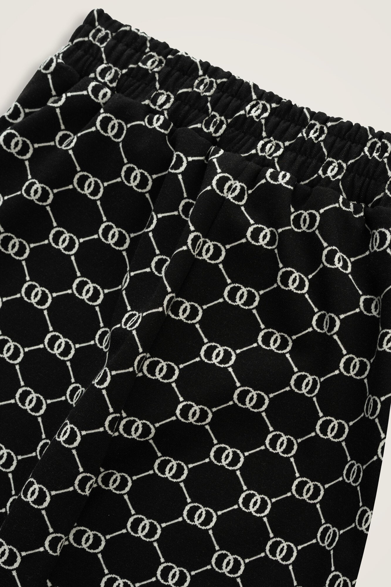 Monogram Siyah Triko Eşofman Altı