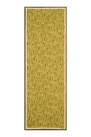 Mücevher Noor Sarı Floş Viskon Şal 70x210