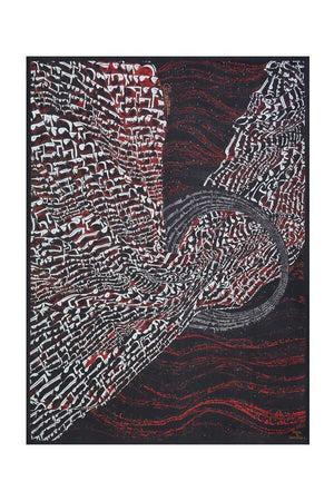 Nehir Kırmızı İpek Şal 132x180