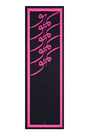 Nev Siyah Flosh Viskon Şal 70x210