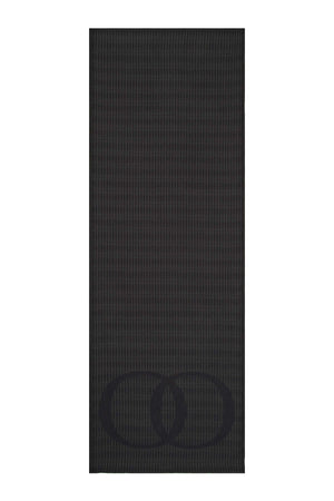 Noor Logo Antrasit Floş Viskon Şal 70x210