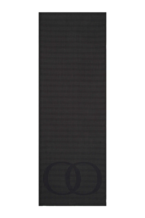 Noor Logo Antrasit Floş Viskon Şal 70x210