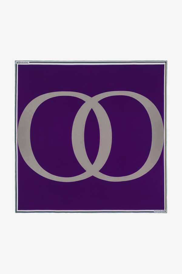 Noor Mor İpek Eşarp 130x130