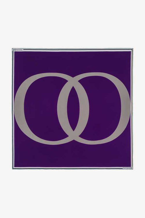 Noor Mor İpek Eşarp 130x130