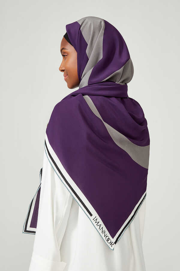 Noor Mor İpek Eşarp 130x130
