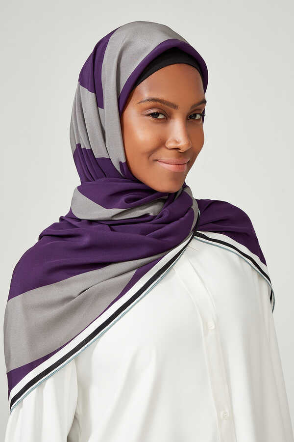 Noor Mor İpek Eşarp 130x130
