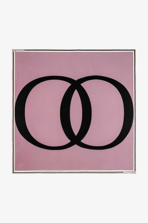 Noor Pembe İpek Eşarp 130x130