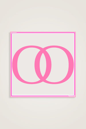Noor Pembe Tivil İpek Eşarp 90x90