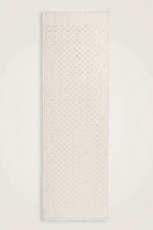 Noor Petek Kemik Jakarlı İpek Şal 70x200
