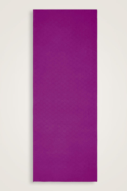 Noor Petek Mor Jakarlı İpek Şal 70x200