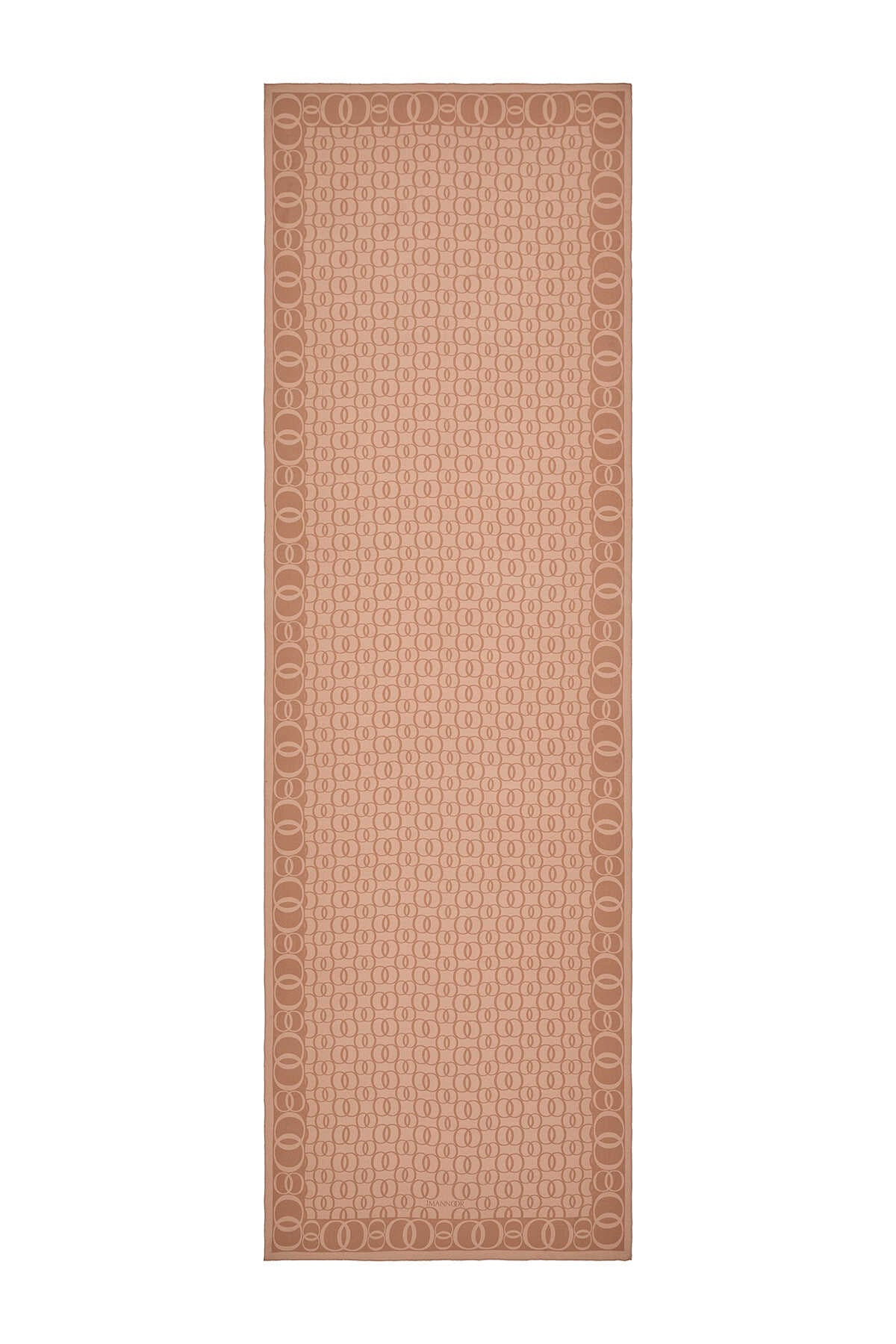 Noor Yolu Bej Krep İpek Şal 70x210