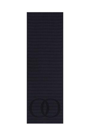 Noor Logo Siyah Floş Viskon Şal 70x210