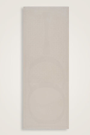 OO Monogram Bej İpek Şal 70x200
