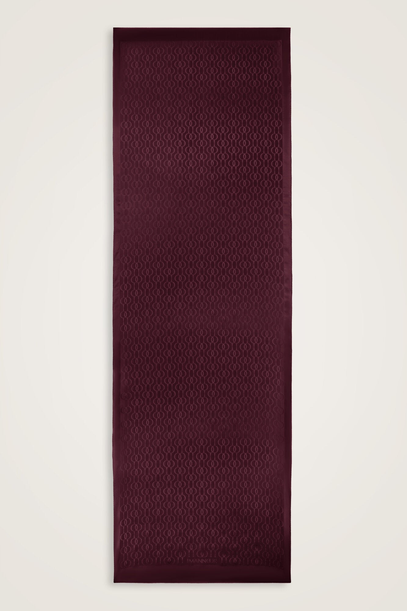 Oryantal Zincir Bordo Pamuk İpek Şal 70x200