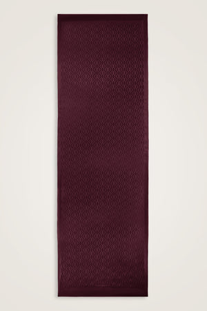 Oryantal Zincir Bordo Pamuk İpek Şal 70x200