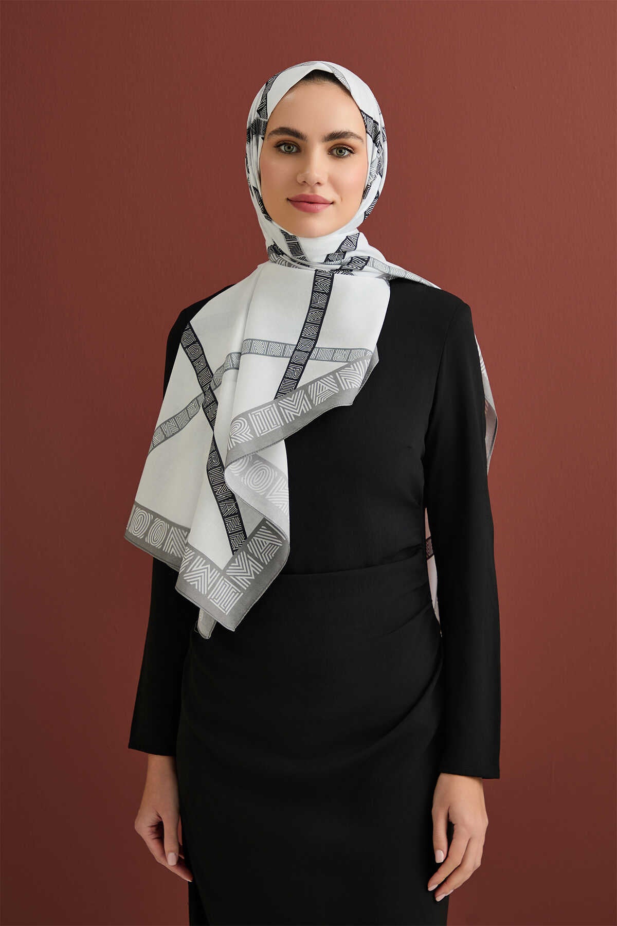 Paket Beyaz Floş Viskon Şal 70x210