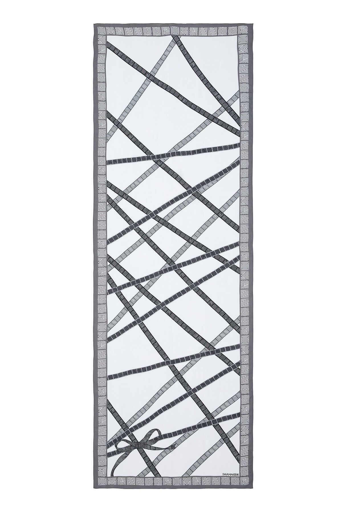 Paket Beyaz Floş Viskon Şal 70x210