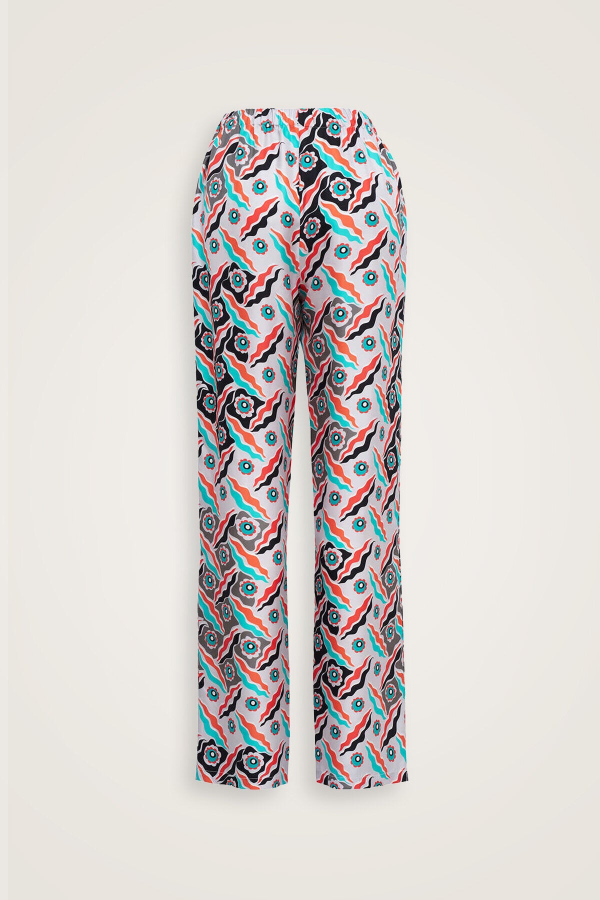 Pelenk Turkuaz İpek Pijama Pantolon