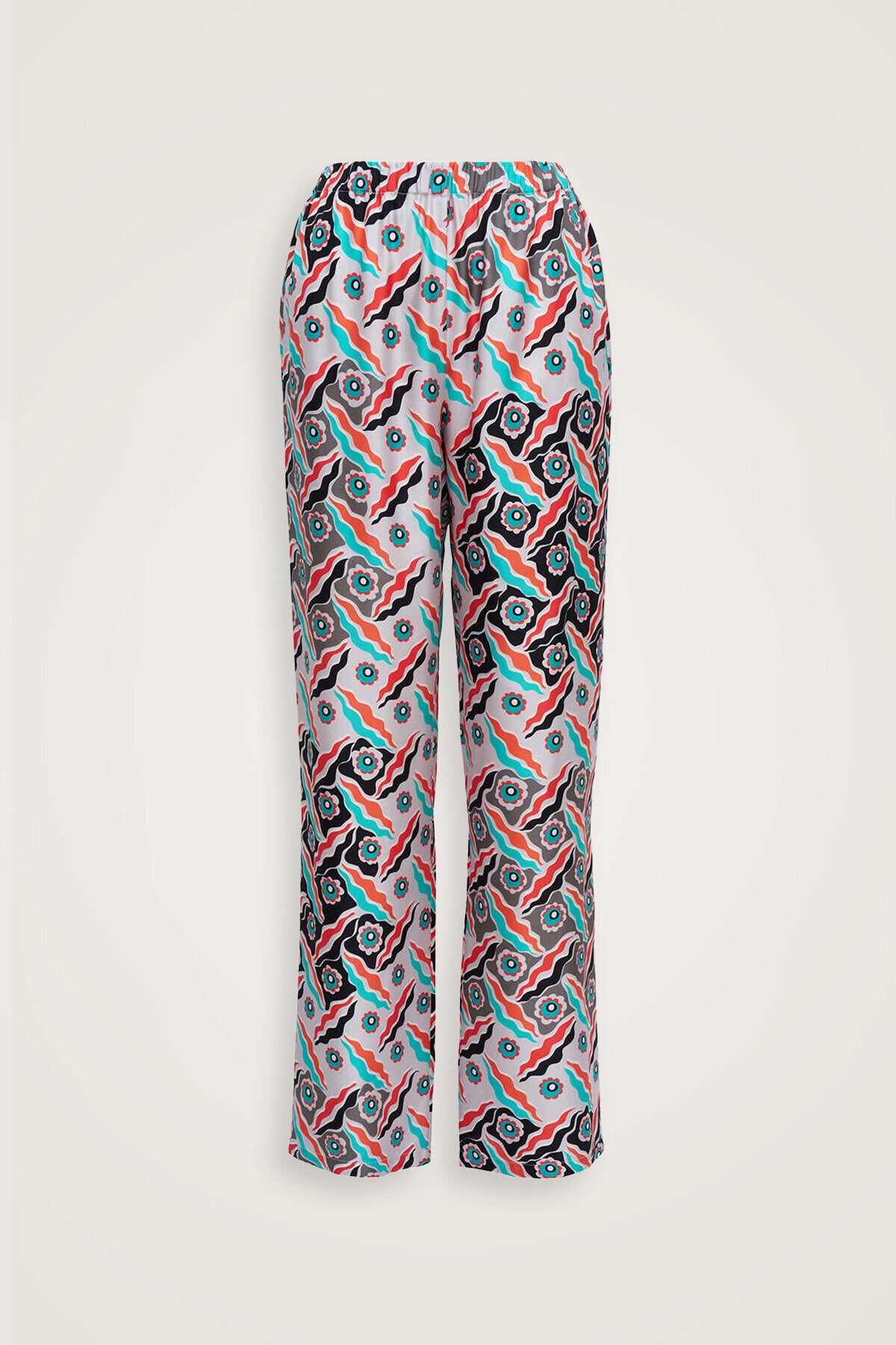 Pelenk Turkuaz İpek Pijama Pantolon