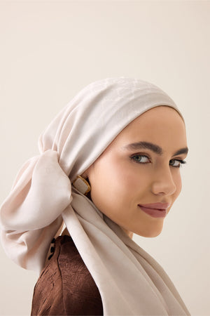 Pencere Kafes Pudra Ramy Jakar Şal 70x210