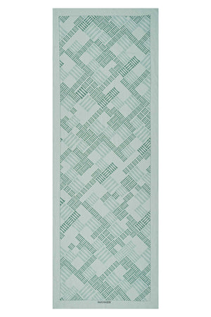 Piyano Turkuaz Floş Viskon Şal 70x200