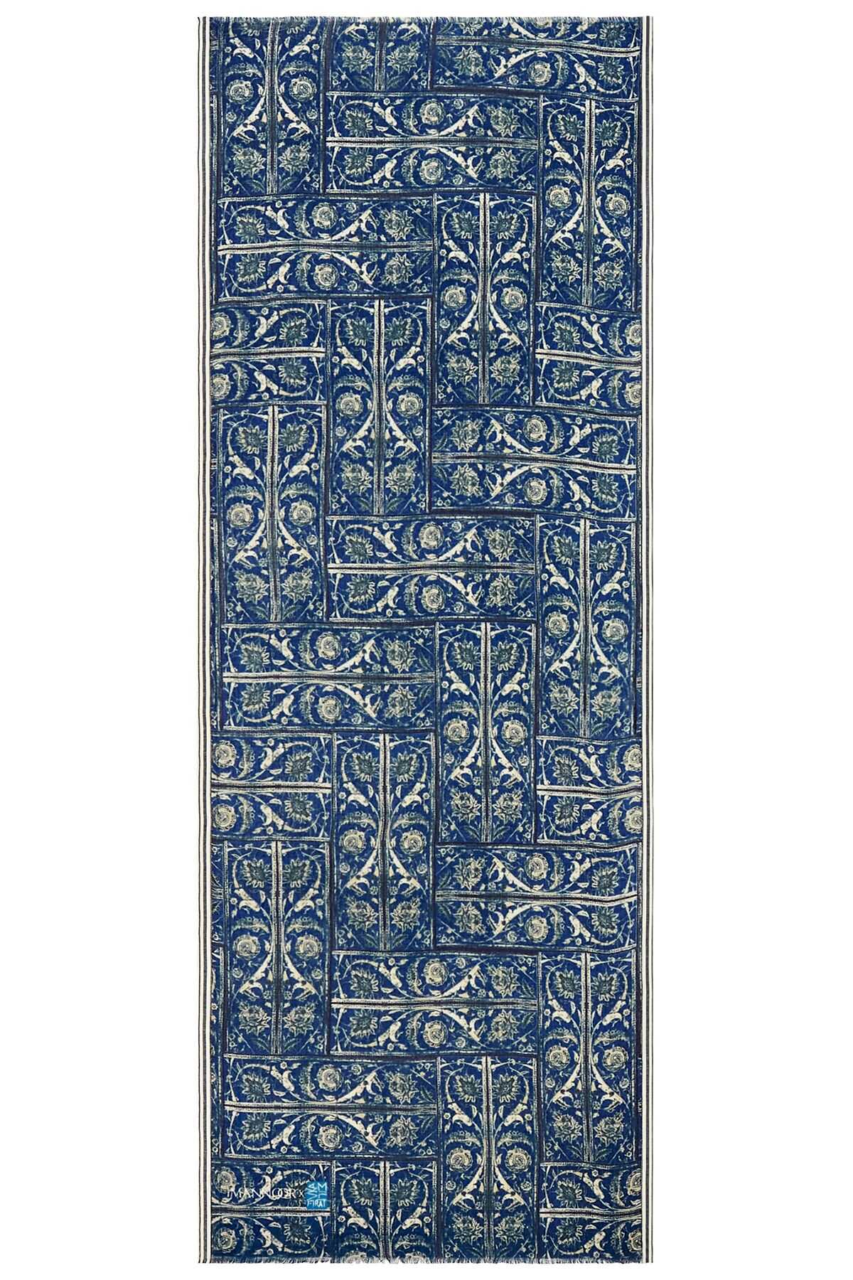 Şadırvan Lacivert Yün Şal 70x210